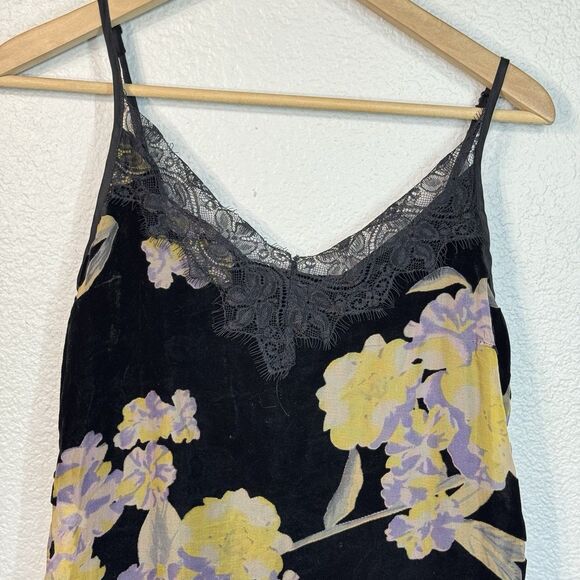 Band Of Gypsies Dress M Black Foral Burnout Velvet Lace Goth Vampy 90s Grunge - Picture 3 of 9